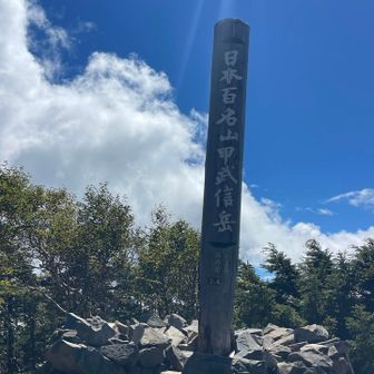 甲武信ヶ岳山頂。