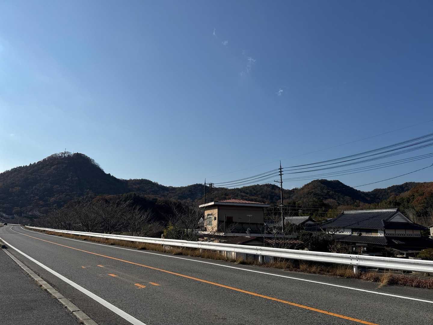 和気富士から続く山並みが見えました