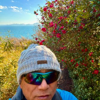 もう少しで降りきる手前でサザンカロード