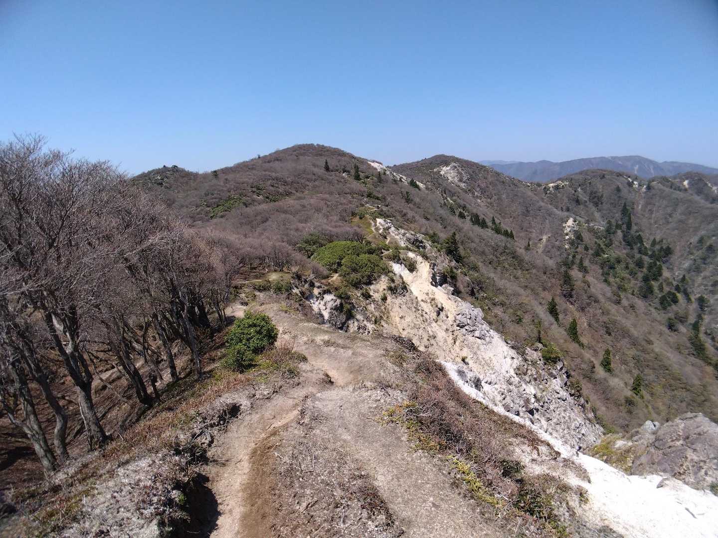 北山-釈迦ヶ岳-仙香山-中峠-三池岳登山口 周回コースの写真