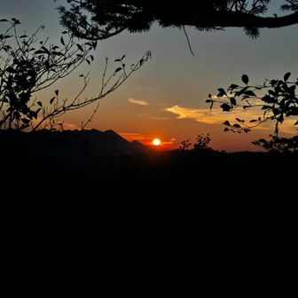 瓶ヶ森の右肩から
きたよ～🌄

喜びも束の間
⚠️スッ、ｽﾄｯｸが無い‼️
