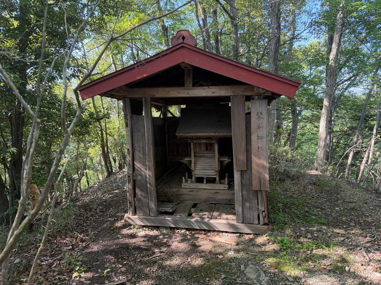 上野原駅バス停-琴平神社入口-剣ヶ峰-松葉山-松葉山登山口 周回コースの写真