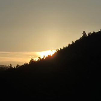 太陽が上がってきた〜🤩