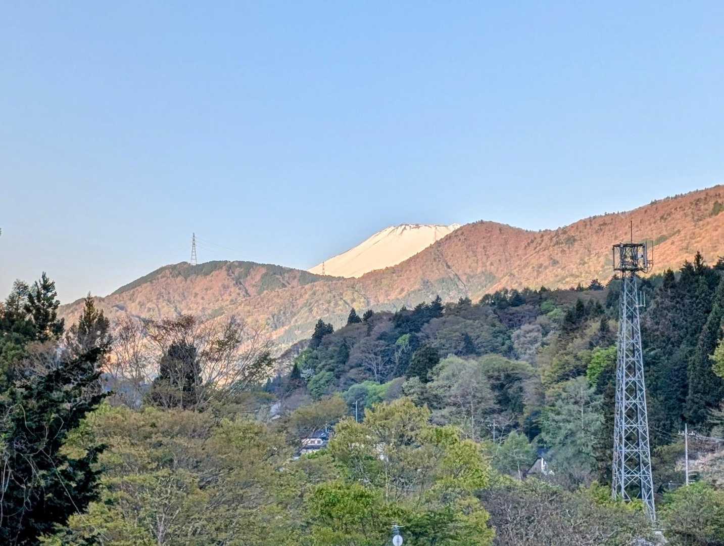 直ぐに富士山🗻がひょっこり😅