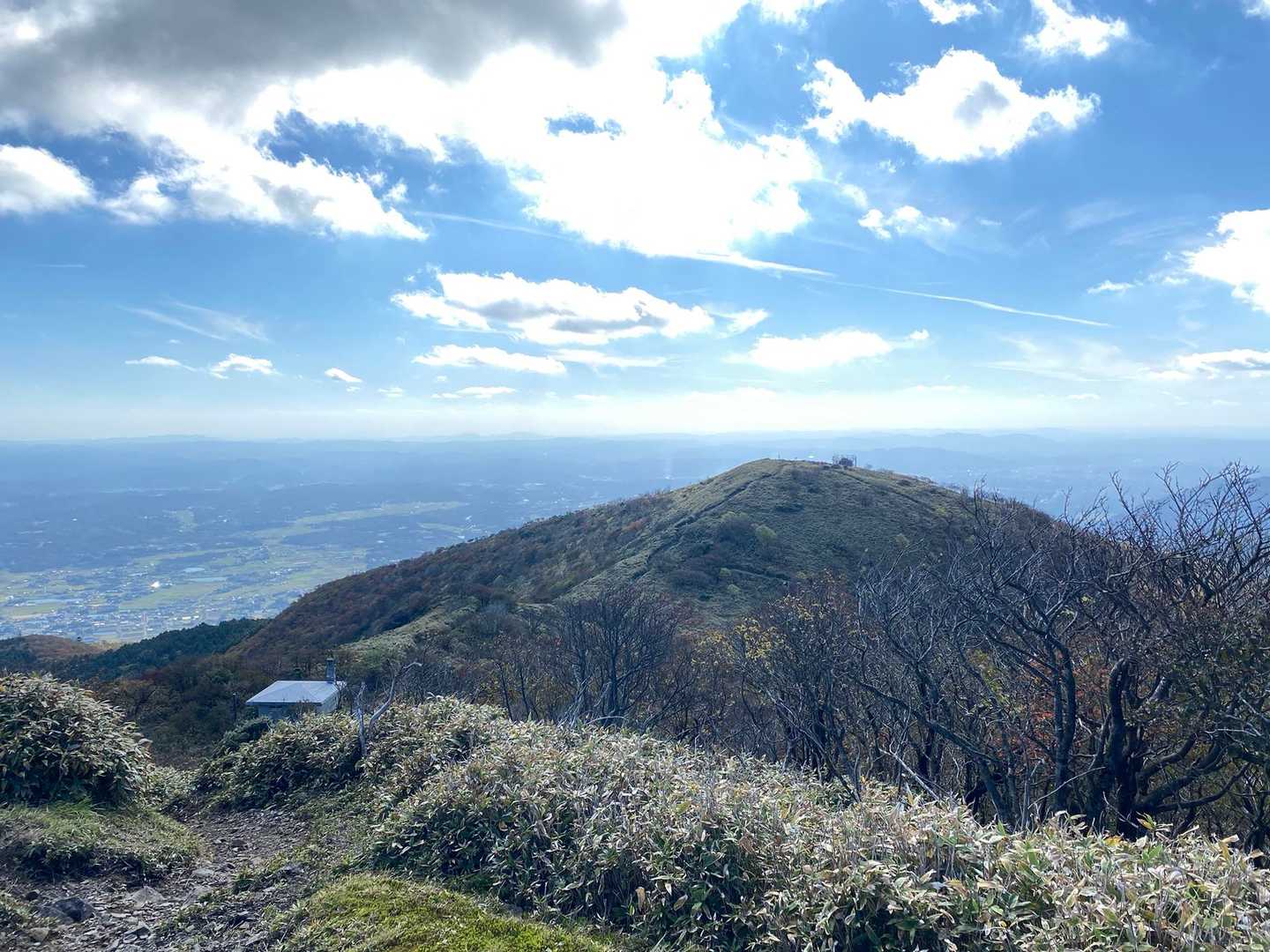 登ってきた道