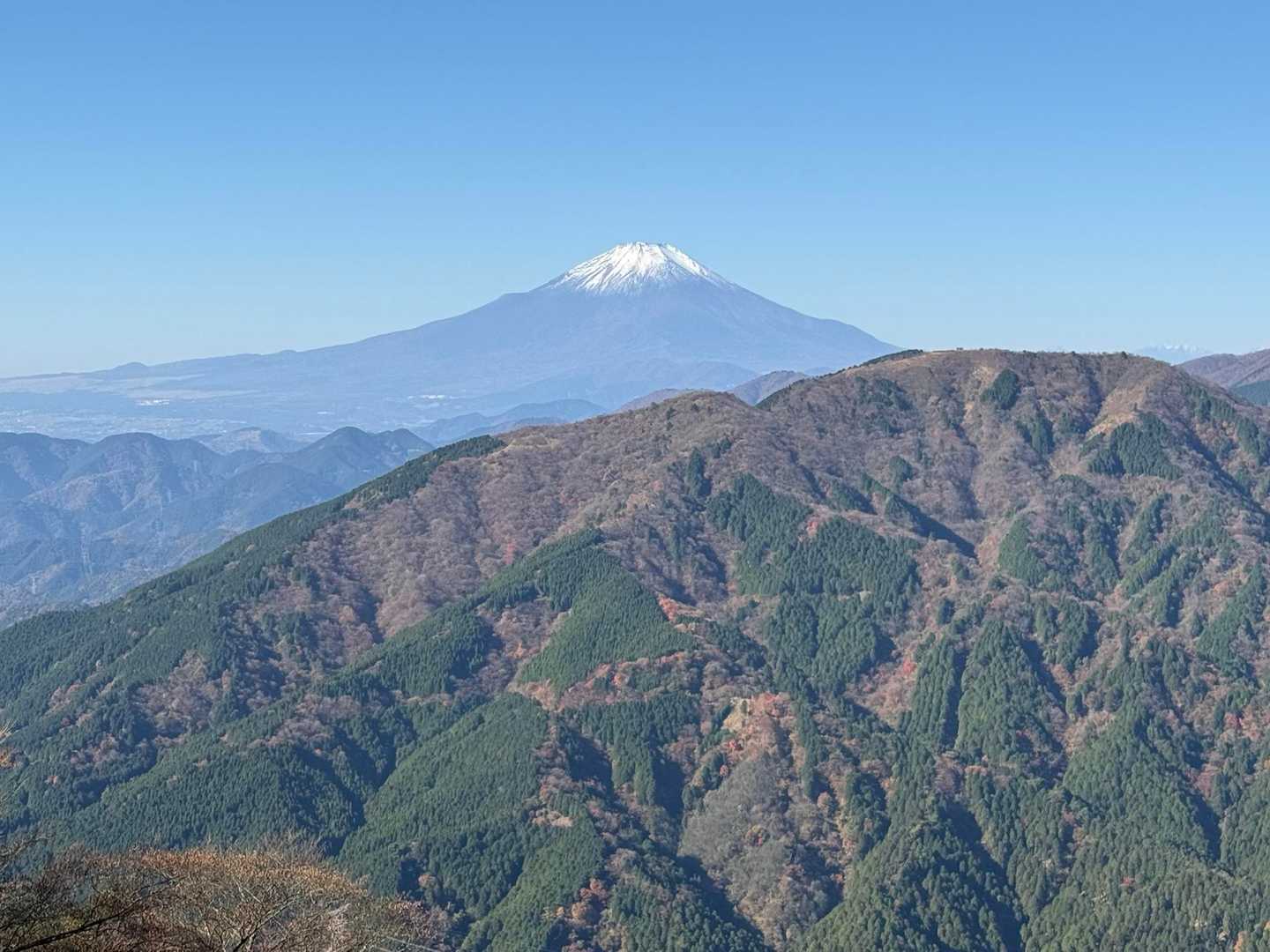 ヤビツ分岐からの富士山