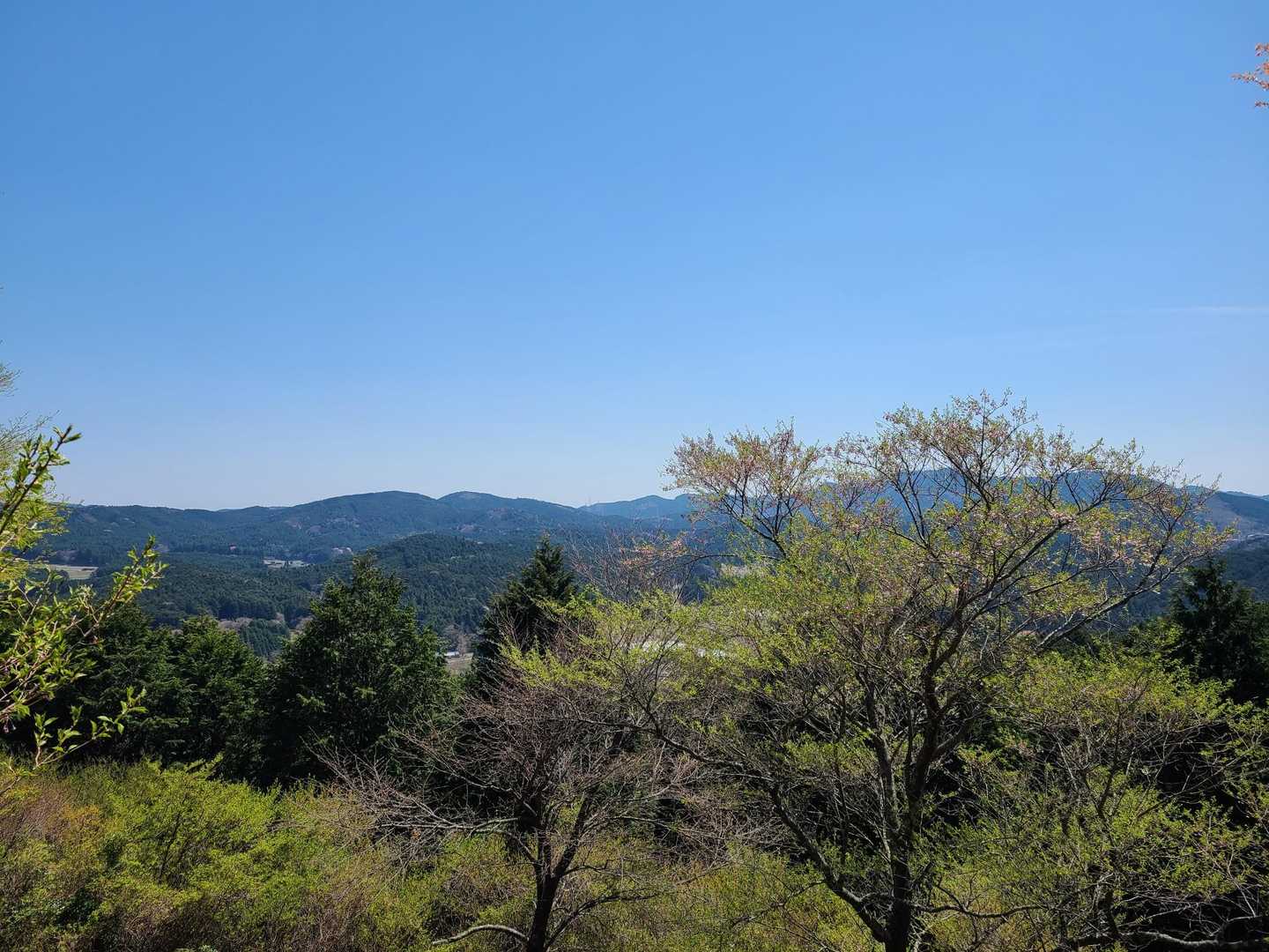 文珠山山頂物見台からの眺め。