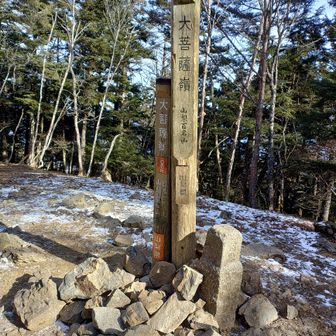 冬の大菩薩嶺
落葉して周囲がよく見えます