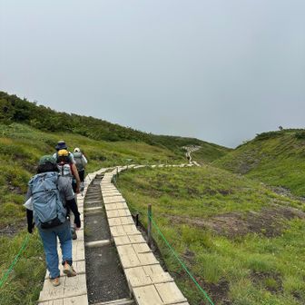 帰りは木道から