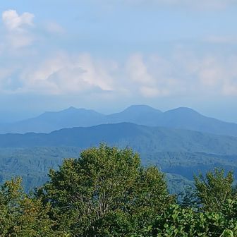 なんの山だろうと思ったら下権現堂山､上権現堂山､唐松山だね　こっちから見たことなかったので気付かなかった
