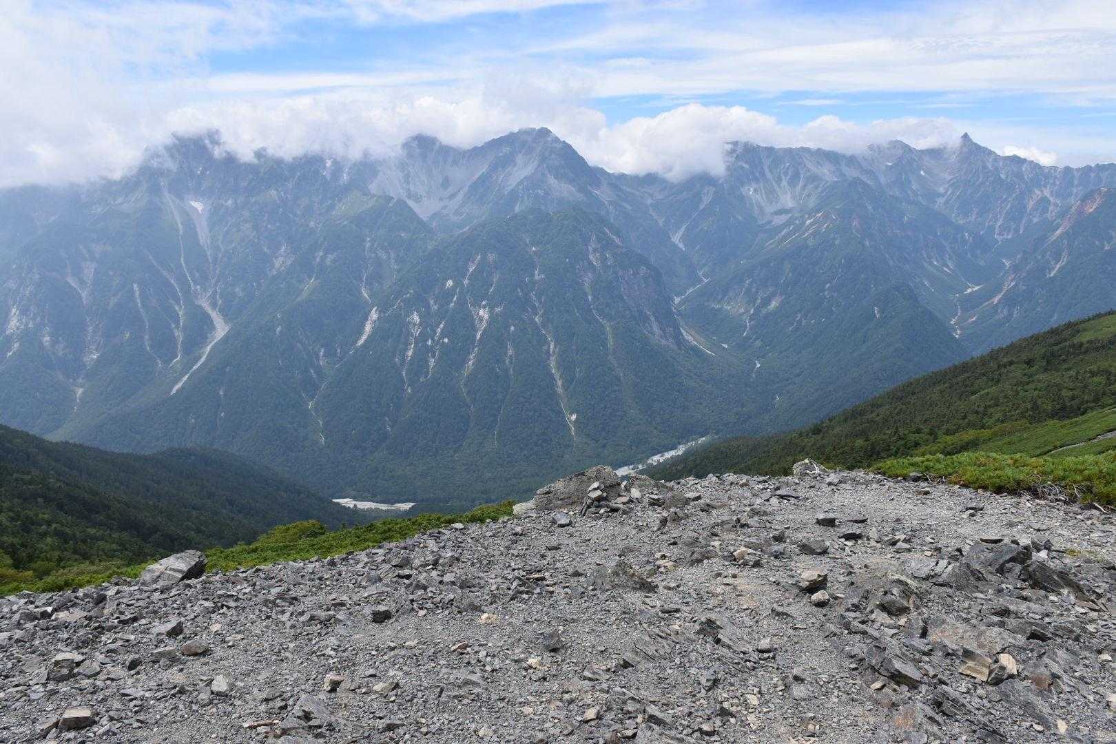 三股-常念岳-蝶ヶ岳 周回コースの写真