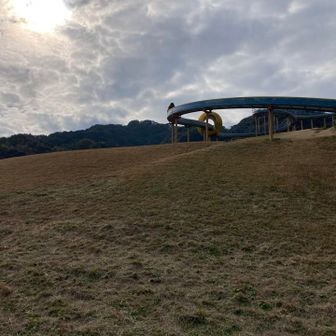 天拝湖の公園、海賊船は撤去され工事中でした、何が出来るかな？