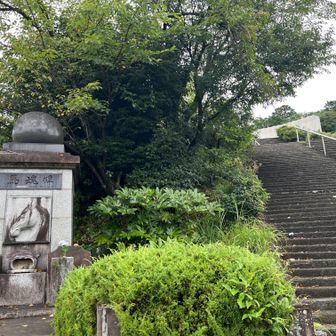 戦時中犠牲になった馬の慰霊碑です。