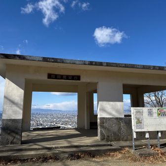 枚岡展望台に到着