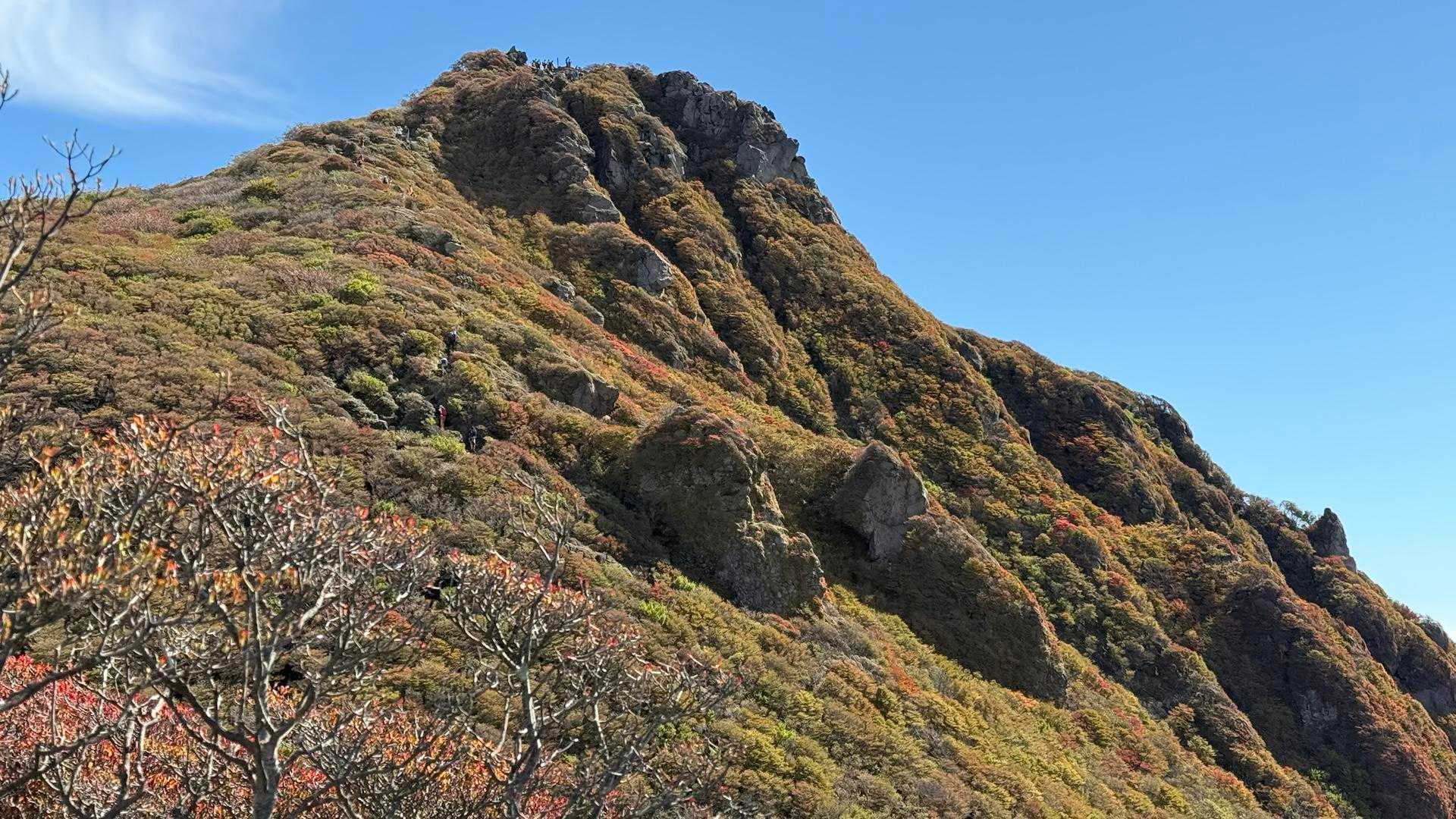 牧ノ戸峠-大曲登山口-諏蛾守越-三俣山-坊がつる炊事場-北 周回コースの写真