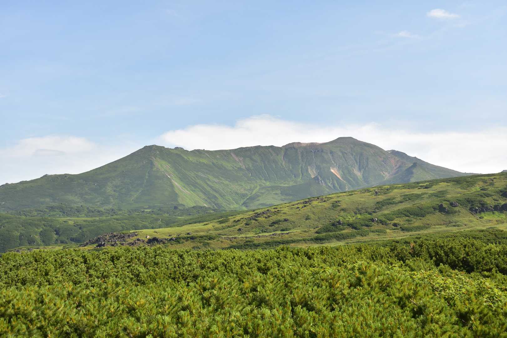 北側には当麻岳と比布岳！