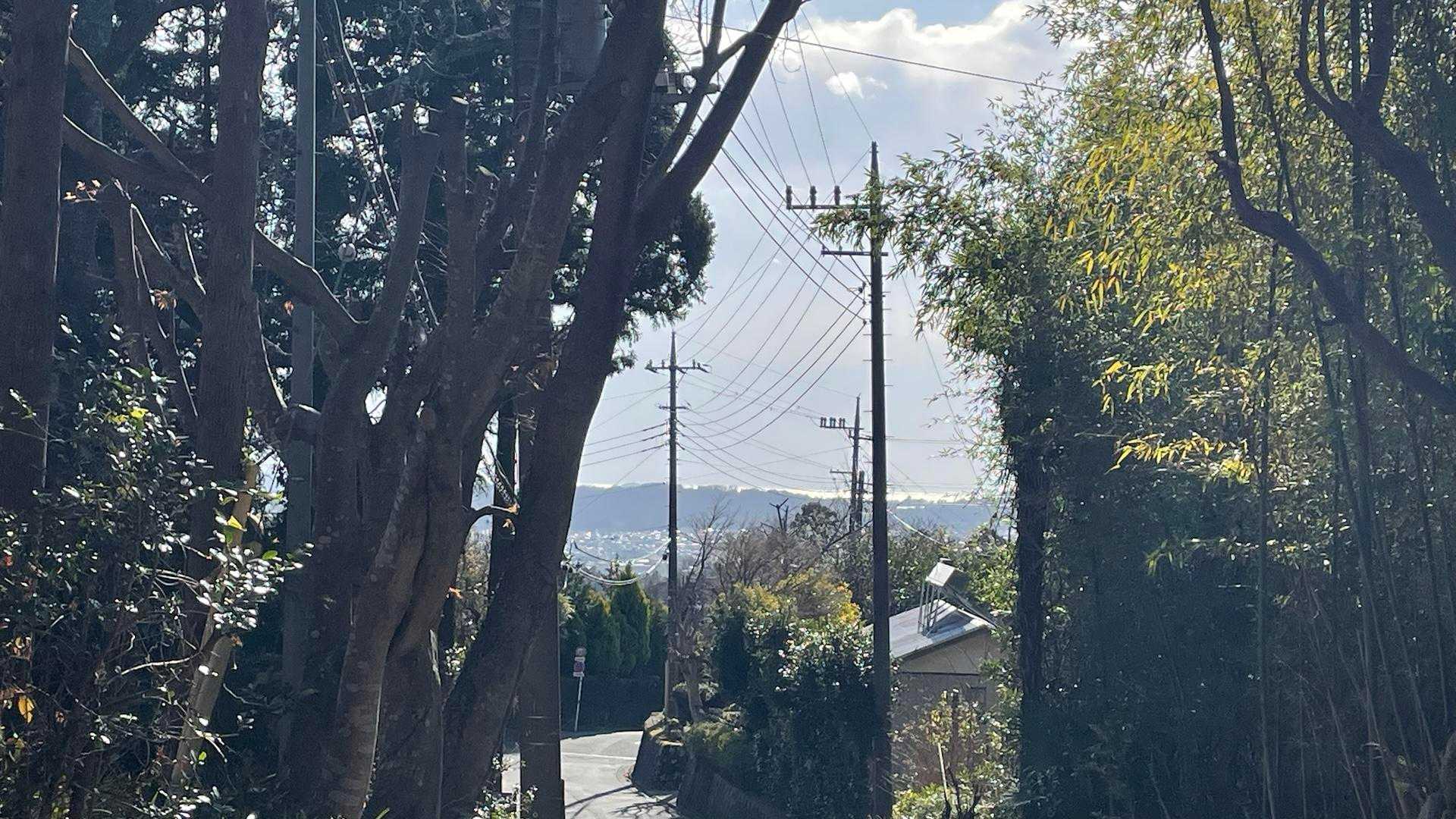 他、写真も撮らずに下山。下り坂で海側見えるのって素敵だよね~😊