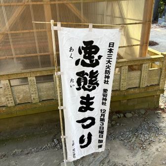 道中、度々見かけた悪態まつりのぼり
どんな祭りなんだろ