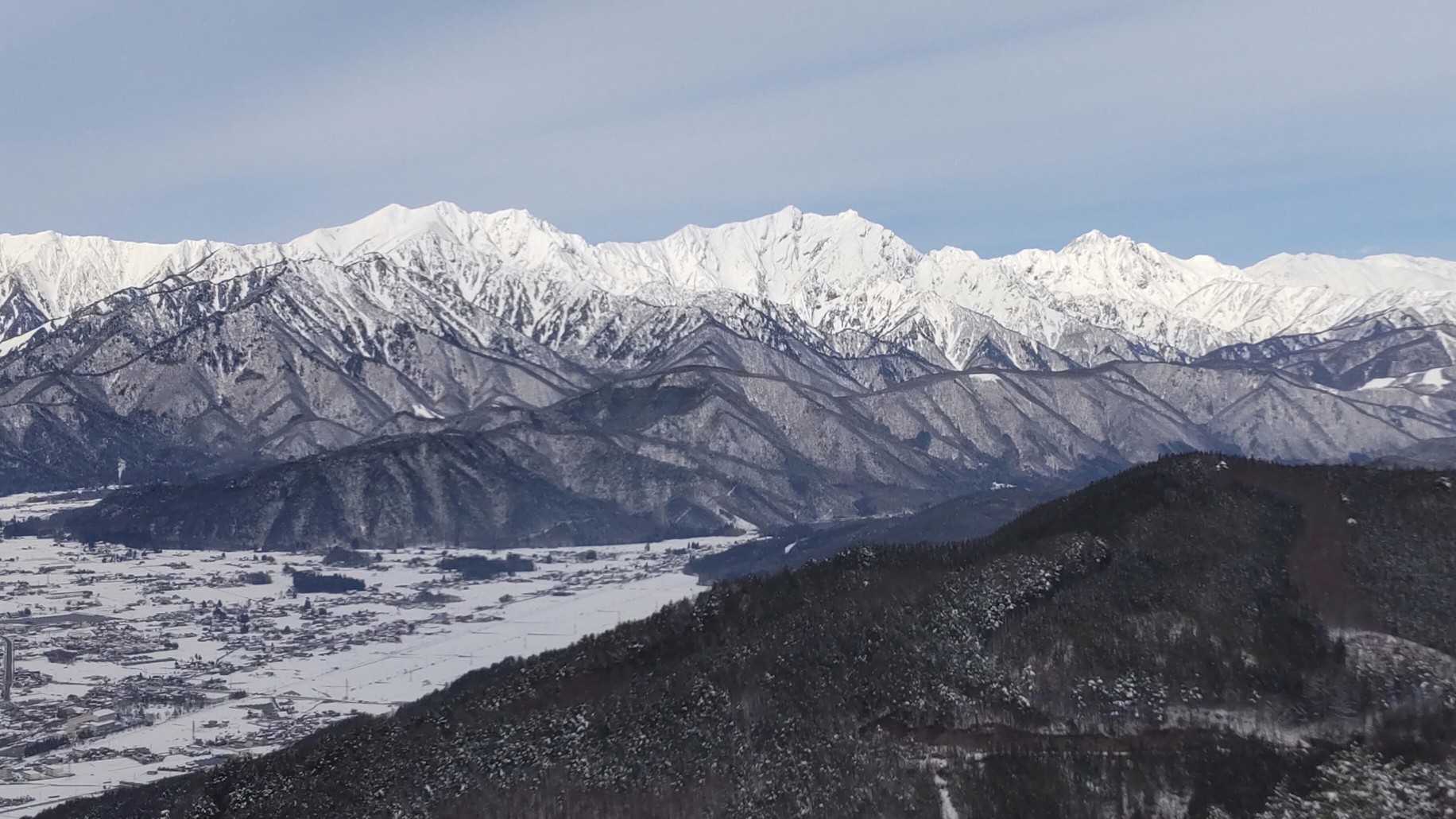 爺ヶ岳、鹿島槍、五竜
