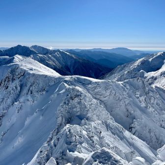 空木岳と三ノ沢岳❄️
