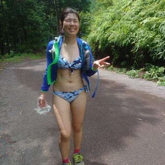 ここから1.5kmくらい移動してエントリーよ