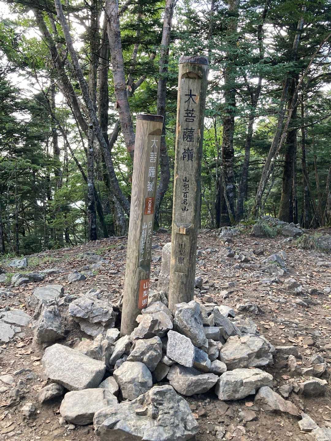 柳沢峠-六本木峠-寺尾峠-丸川峠-大菩薩嶺 往復コースの写真