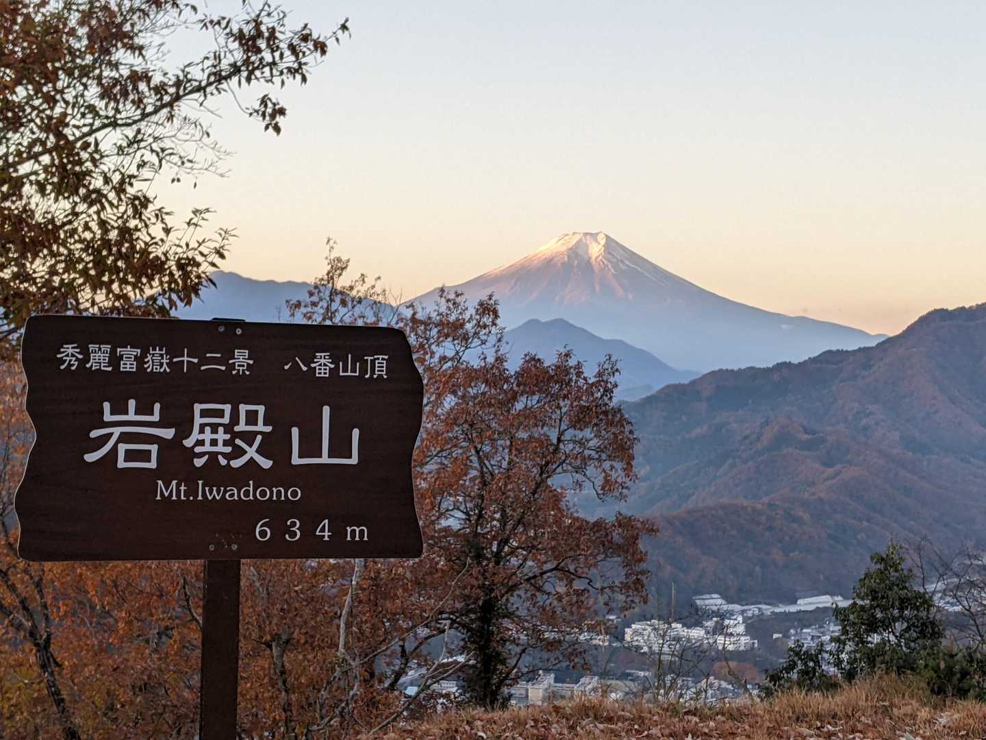 岩殿山 往復コースの写真