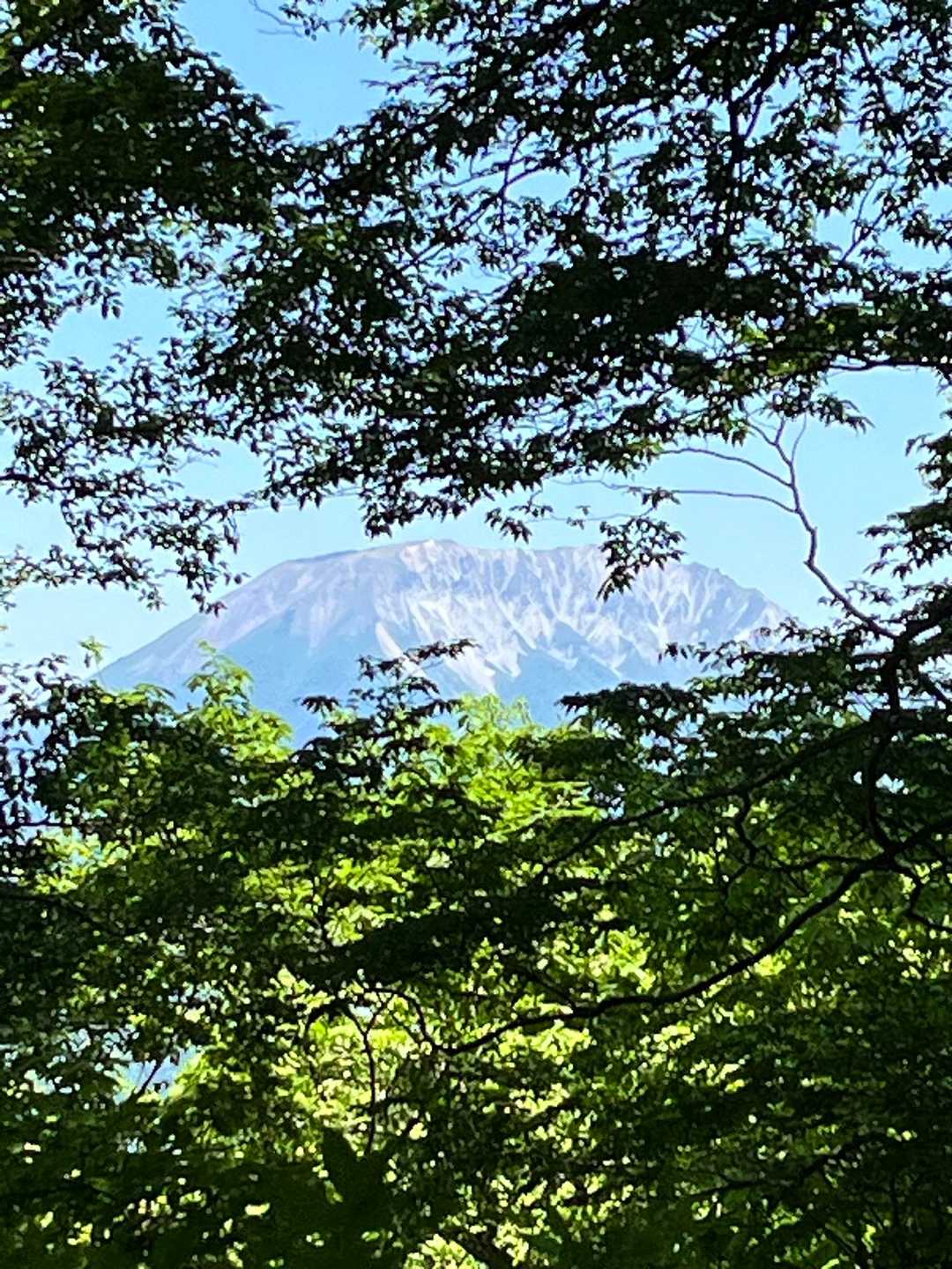 急登の途中でご褒美ビュー👍👍👍