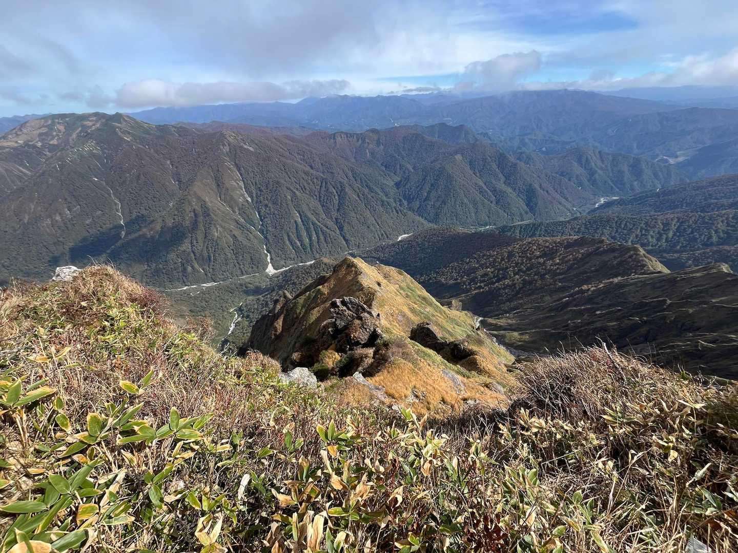 熊穴沢ノ頭-天狗の留まり場-谷川岳-一ノ倉岳 往復コースの写真
