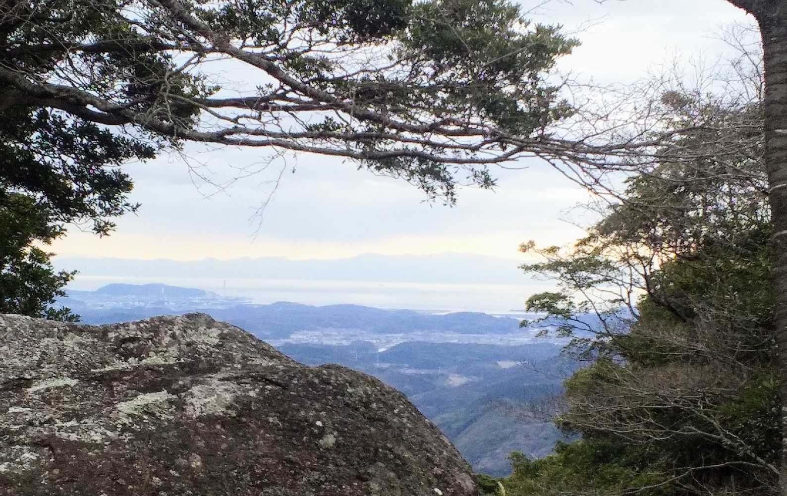 後山山頂から見た風景。