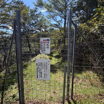 鹿避け柵を開けて向坂山へ！
ここからのルートには鹿避け柵が沢山ある