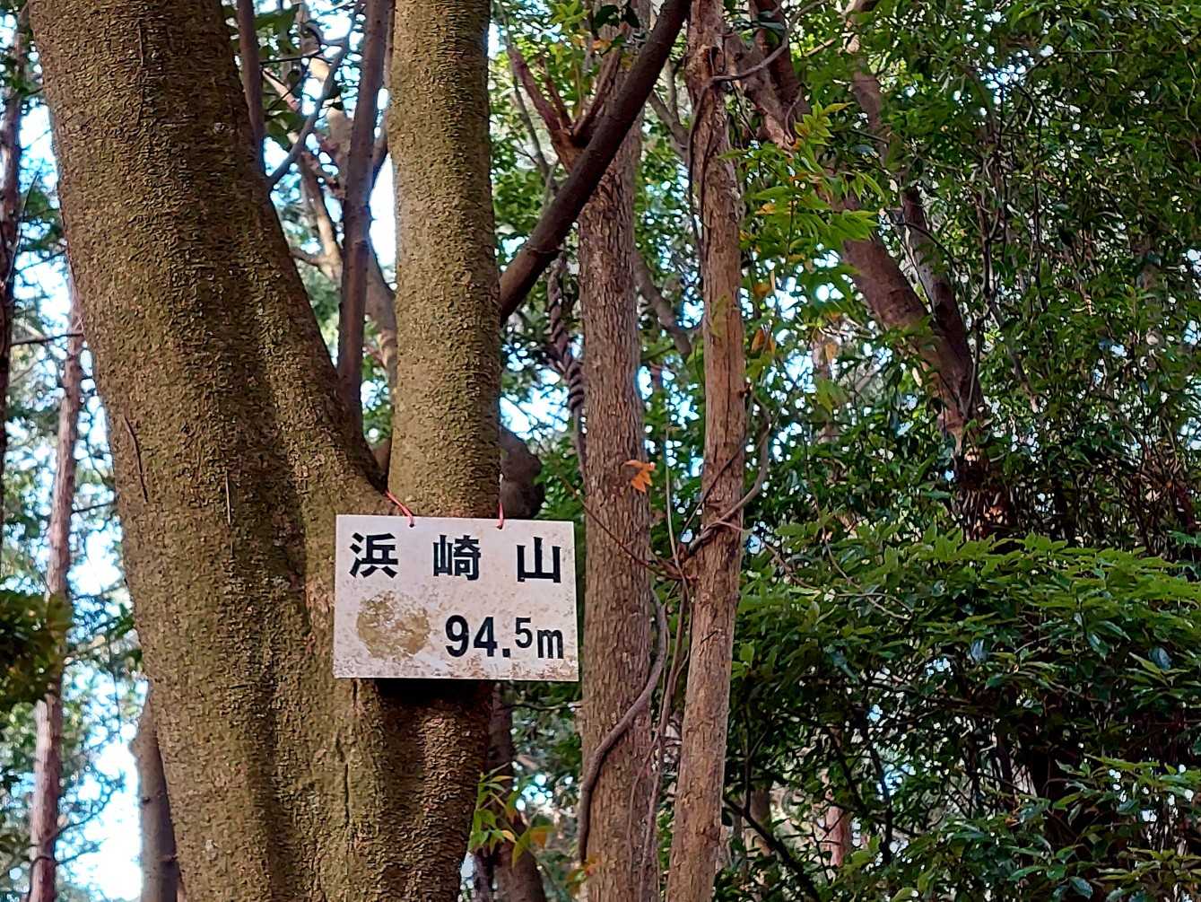 浜崎山　山頂
眺望なし💦😣此処から縦走で毘沙門山にと先を下り⤵️