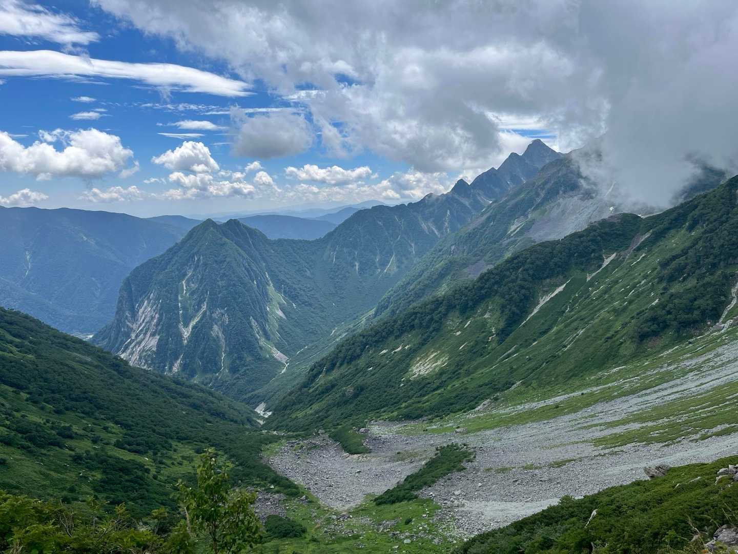 上高地バス停-河童橋-天狗池-南岳-長谷川ピーク-北穂高岳 往復コースの写真