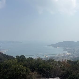 なんか、ガスってる？黄砂？花粉？