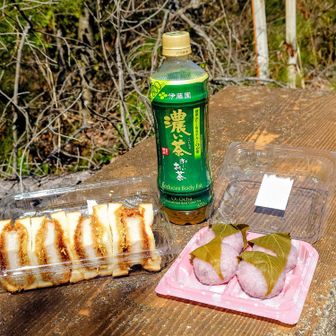 ランチタイム。😀😋
季節に合わせて桜餅🌸(この辺り全部蕾やったけど)いただきました。🙇