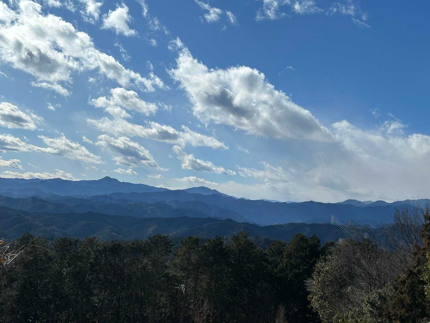 ここからの眺めはなかなか良い　大岳山👀