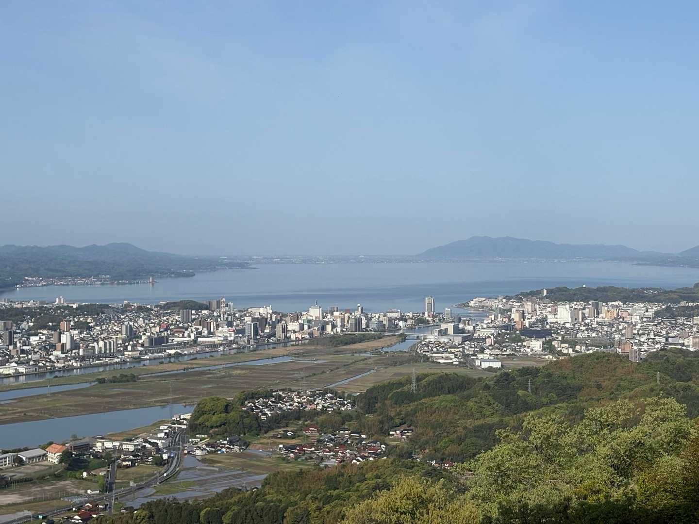 見納めの
宍道湖と松江の街
素晴らしい眺め🙏