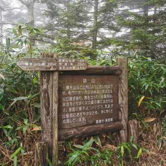 鉢山は看板がなければ気づかない普通の道上でした