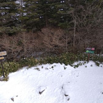 展望台から標識