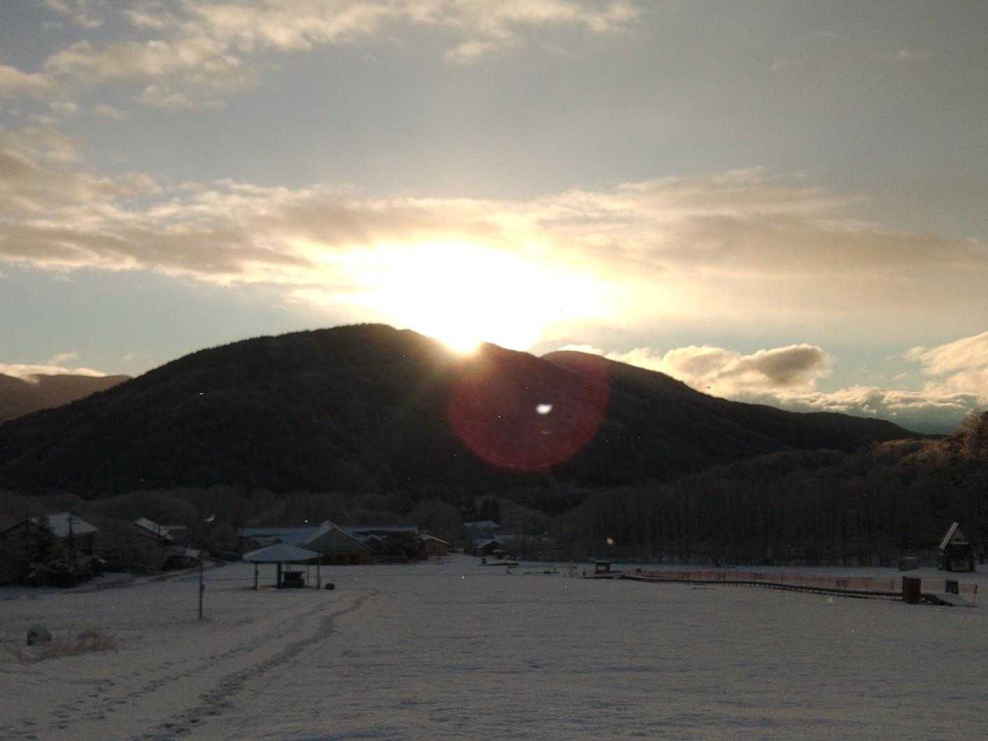 太陽が登って来ました🌄
ダイヤモンド中仙寺山💎