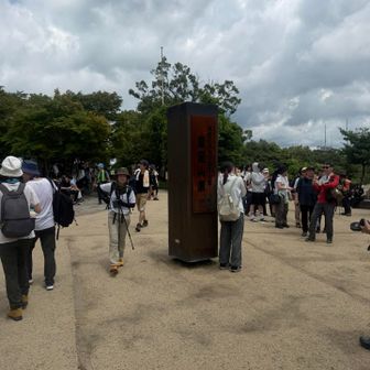 高尾山。すごい人。おまけに暑い。