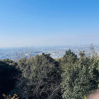 霞んでるけど名古屋方面