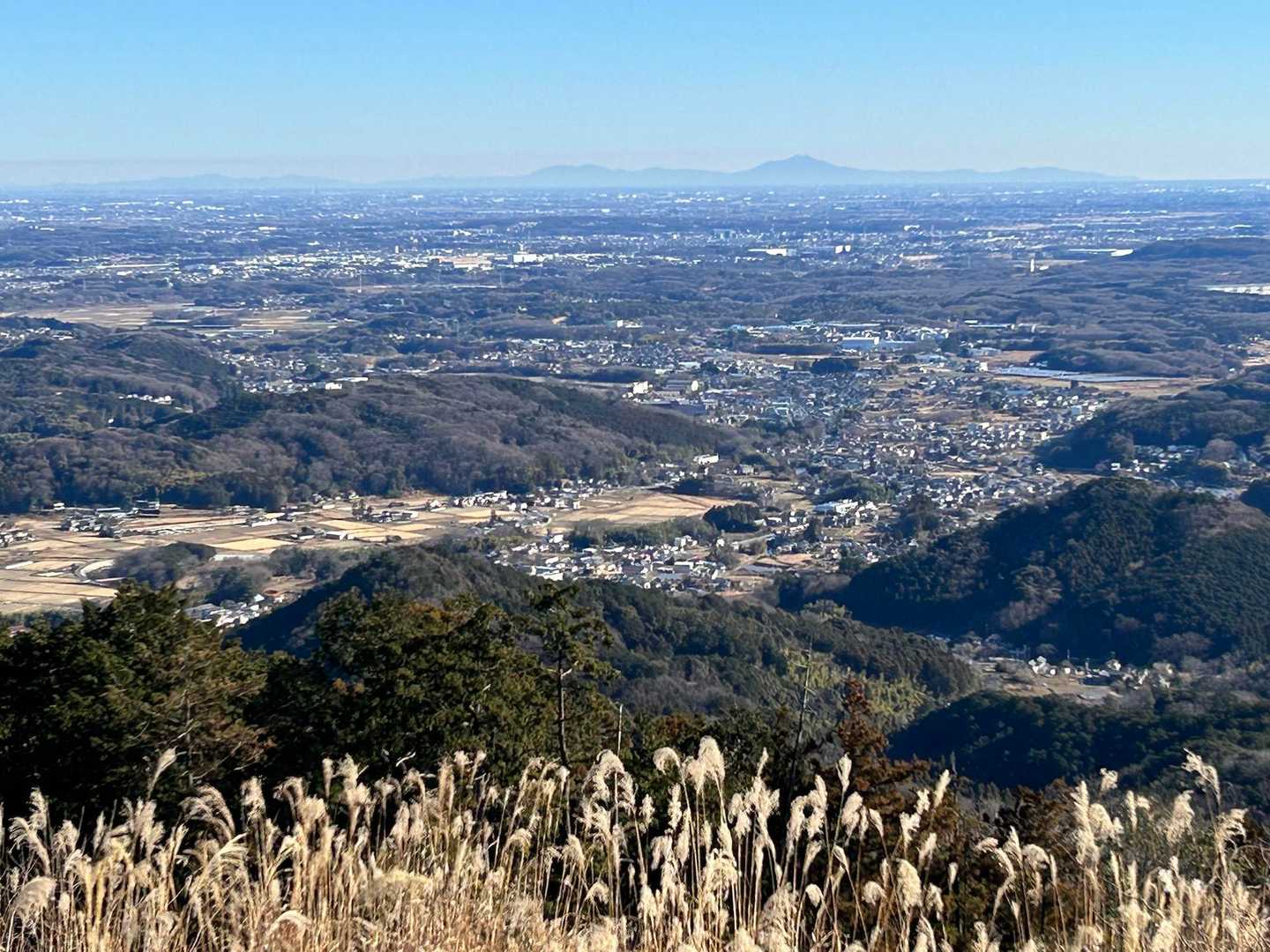筑波山も見えます