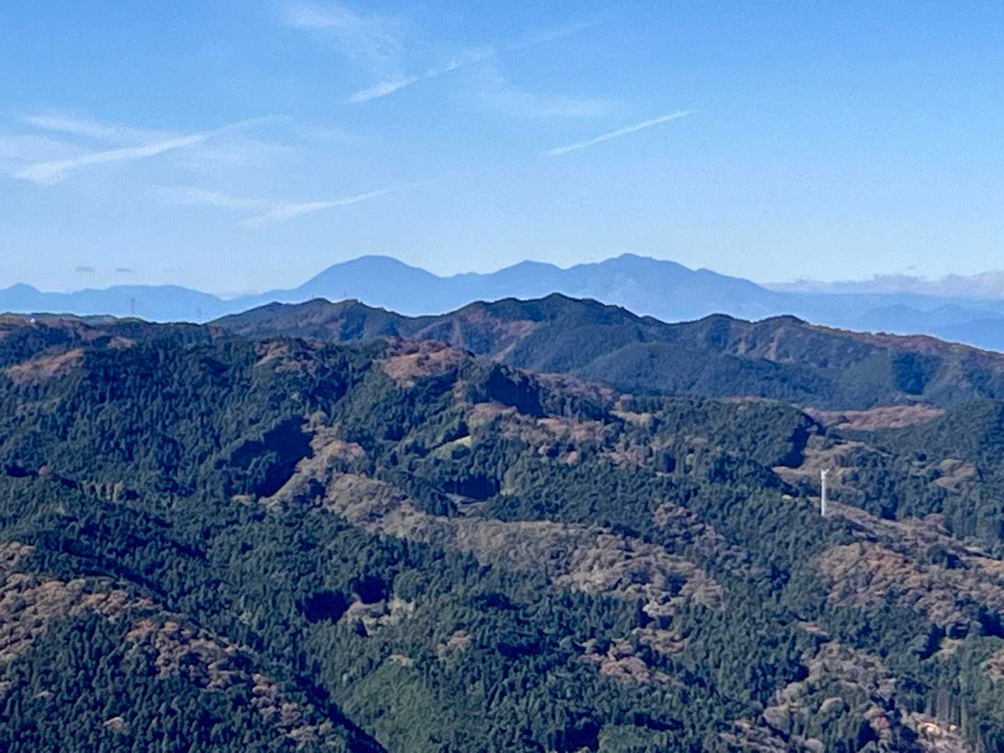 日光方面　男体山⛄️白くないですね