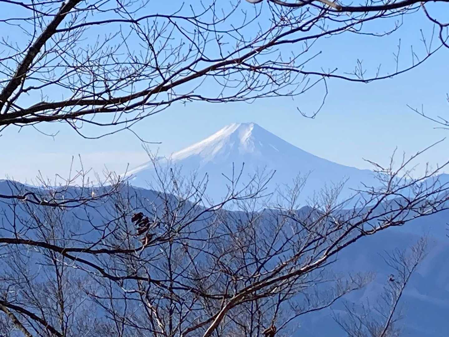 六ツ石山頂に近い場所から。枝のない風景はとても撮れそうになかった😥