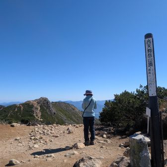 西天狗岳山頂
休まず景色眺めて東天狗へ