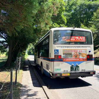 別府行きの路線バス🚍に間に合いました。
乗車率は低めで余裕で着席できました。