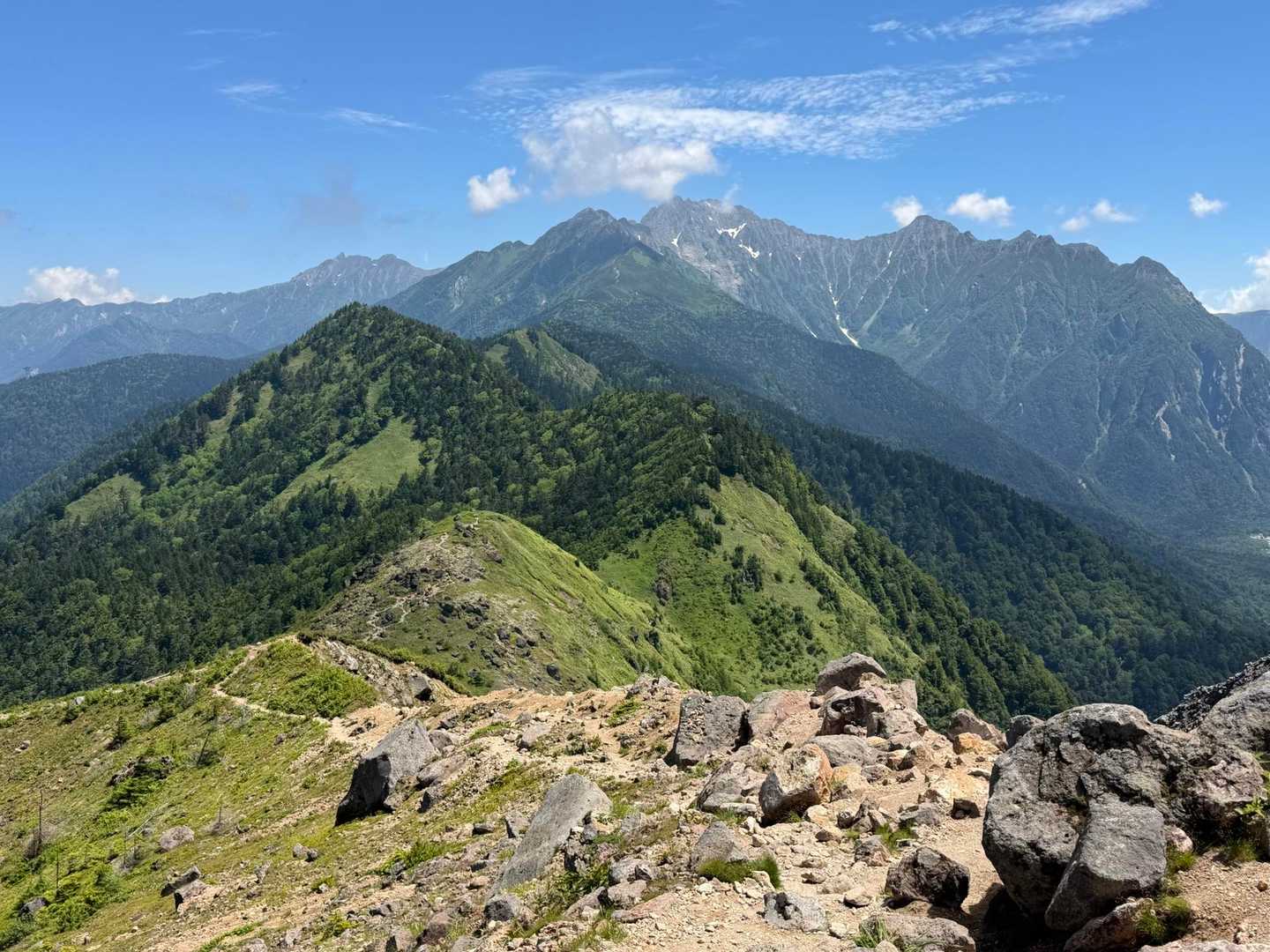 新中の湯登山口-焼岳-中尾峠-新中尾峠-河童橋 縦走コースの写真