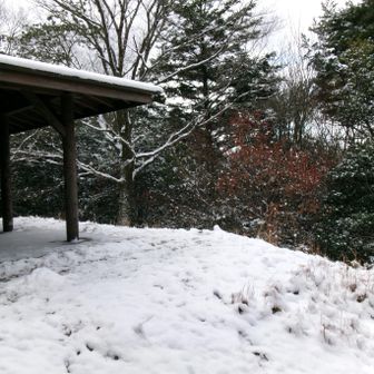 極楽寺山頂の東屋展望地だが✖