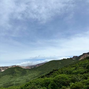 噴煙で十勝岳見えません